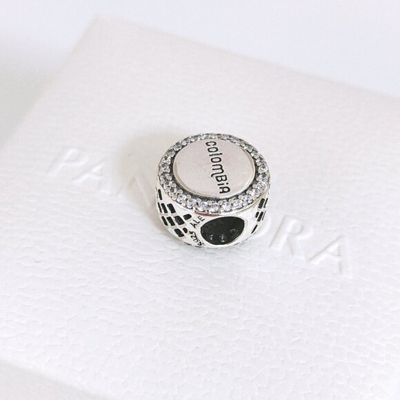 Pandora Colombia Exclusive Country Truck Flag Colors Bead Charm S925 Silver - Picture 9 of 9